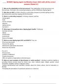 NOTARY Signing Agent Certification Exam 2023 with all the correct answers &lpar;Rated A&plus;&rpar;