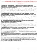 NHA CCMA Practice Test 2022&sol;2023 actual test with verified answers &lpar;Rated A&plus;&rpar;