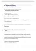 ATI Level 2 Exam  2023 with 100&percnt; correct answers