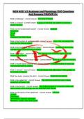 NGN HESI A2 Anatomy and Physiology&sol;200 Questions And Answers GRADED A&plus;