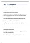 EMS 202 Final Review WITH COMPLETE SOLUTIONS 2023