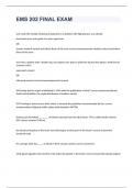 EMS 202 FINAL EXAM 2023 WITH 100&percnt; CORRECT ANSWERS