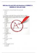 NGN Hesi A2 math 2023 with Questions & CORRECT ANSWERS AT THE LAST PAGE