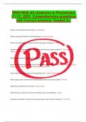 NGN HESI A2 &lpar;Anatomy & Physiology&rpar; V1&sol;V2&period; 2023  Comprehensive questions with Correct answers&period; Graded A&plus;