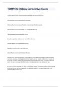 TOMPSC SCCJA Cumulative Exam 2023 with 100&percnt; correct answers