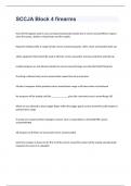 SCCJA Block 4 firearms exam 2023 with 100&percnt; correct answers