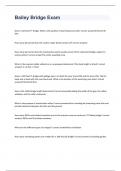 Bailey Bridge Exam 2023 with 100&percnt; correct answers