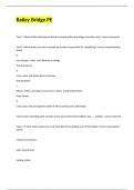 Bailey Bridge PE exam 2023 with 100&percnt; correct answers