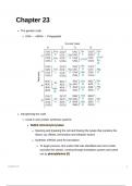 Ch 23 notes - genetic code