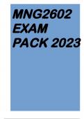MNG2602 EXAM PACK 2023
