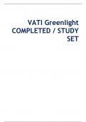 VATI Greenlight COMPLETED &sol; STUDY SET