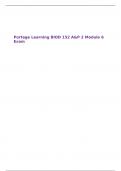 Portage Learning BIOD 152 A&P 2 Module 6 Exam