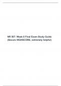 NR507 Final exam Study Guide (set-2), NR 507: Advanced Pathophysiology, Chamberlain College of Nursing.