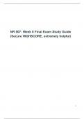 NR507 Final exam Study Guide (set-1), NR 507: Advanced Pathophysiology, Chamberlain College of Nursing.