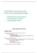 NR 507 Mid Term Study Guide (Set-3)/ NR 507 Week 4 Midterm Study Guides, NR 507: Advanced Pathophysiology, Chamberlain 