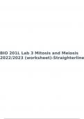 BIO 201L Lab 3 Mitosis and Meiosis 2022&sol;2023 &lpar;worksheet&rpar;-Straighterline&period;
