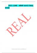 2023 JUNE NRNP 6645 FINAL  EXAM