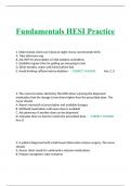 Fundamentals HESI Practice
