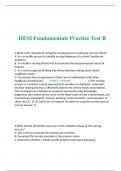 HESI Fundamentals Practice Test B