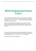 HESI Fundamentals Practice Exam 1
