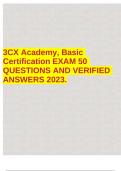 3CX Academy&comma; Basic Certification EXAM 50 QUESTIONS AND VERIFIED ANSWERS 2023&period;