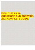 WGU C255 Intro to Geography Pre Assessment Study Guide 50+ QUESTIONS AND CORRECT ANSWERS 2023.  2 Exam (elaborations) WGU C255 Applied Study GuideCOMPLETE SUMMARISED HELPFUL NOTES 2023.  3 Exam (elaborations) WGU C255 PA 70 QUESTIONS AND ANSWERS 2023 COMP