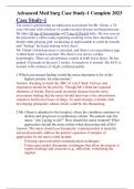 Advanced Med Surg Case Study-1 Complete 2023