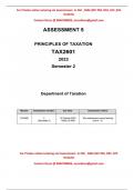 TAX2601 ASSIGNMENT 5 OF SEM 2 2023 EXPECTED QUESTIONS AND ANSWERS