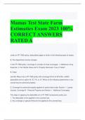 Mamas Test State Farm  Estimatics Exam 2023 100%  CORRECT ANSWERS  RATED A