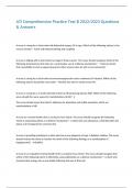 ATI Comprehensive Practice Test B 2022&sol;2023 Questions & Answers