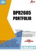 DPR2605 PORTFOLIO ANSWERS For Semester 1 2023 (This is the LATEST) BUY QUALITY  Get that distinction!