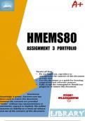 HMEMS80 PORTFOLIO ANSWERS For Semester 1 2023 (This is the LATEST) BUY QUALITY  Get that distinction!
