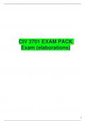 CIV 3701 EXAM PACK Exam (elaborations)