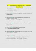 LPC - Business Law and Practice - Company Constitution