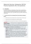 Maternity Nursing&colon; Antepartum NCLEX Practice Questions &num;6 &vert; 55 Questions