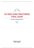 ATI MED SURG PROCTORED  FINAL EXAM QUESTIONS & ANSWERS (SCORED A+)