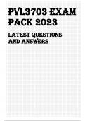 PVL3703 Exam Pack 2023 LATEST QUESTIONS AND ANSWERS