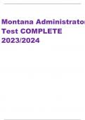 Montana Administrator  Test COMPLETE  2023/2024