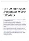 Exam &lpar;elaborations&rpar; NGN Exit Hesi 
