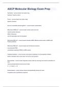 ASCP Molecular Biology Exam Prep&vert;2023 LATEST UPDATE&vert;GUARANTEED SUCCESS
