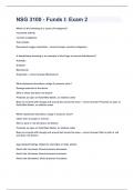 NSG 3100 - Funds I&colon; Exam 2&vert;2023 LATEST UPDATE&vert;GUARANTEED SUCCESS
