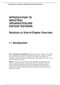 INTRODUCTION TO INDUSTRIAL ORGANIZATION, 2ND EDITION TESTBANK.