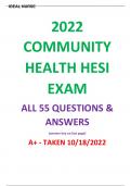 ALL HESI EXIT Questions and Answers Test Bank; A+ Rated Guide(2023) PACKAGE DEAL OFFER.