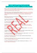 2023 CCRP Exam Prep&vert; 30 PAGES&lpar;300  QUESTIONS&rpar;&vert; WITH COMPLETE SOLUTIONS