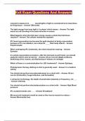 Exit Exam Questions And Answers