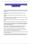 Exit Exam Review Exam Questions And Answers