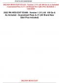 2022 RN HESI EXIT EXAM - Version 1 &lpar;V1&rpar; All 160 Qs & As Included- Guaranteed Pass A&plus;&excl;&excl;&excl; &lpar;All Brand New Q&A Pics Included&rpar; &plus;GRADED