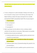 NUR MISC Barkley Exam Questions and Answers 100%correct/certified New Update 2022/2023 Rated A+