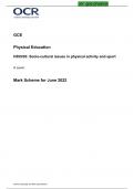 GCE Physical Education H555/03: Socio-cultural issues in physical activity and sport