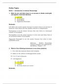 Hematology activity 100 prelim questions with 100% verified answers